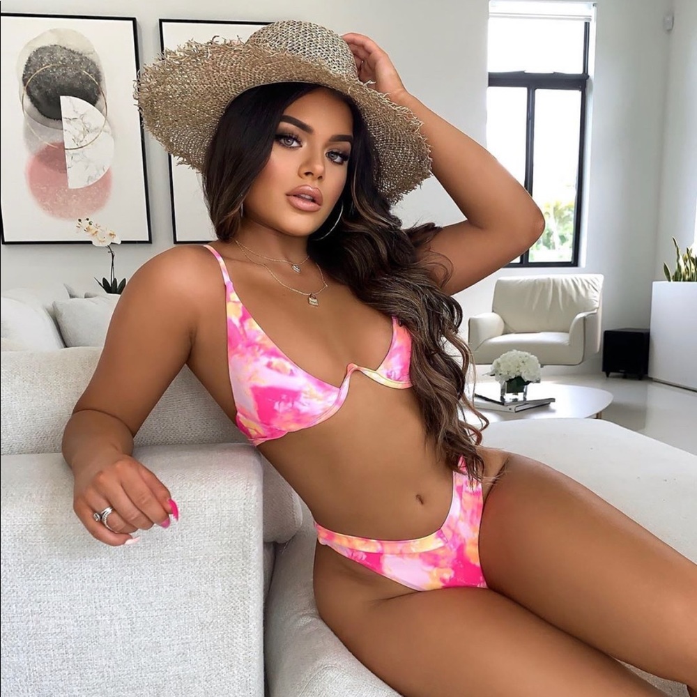 Pink Tie Dye Bikini